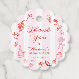 Ciao Bella Handritad Bröllopsdusch Tackkort Gåvor Etiketter