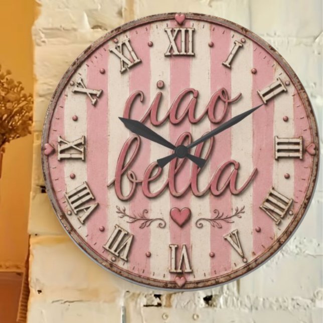 Ciao Bella Italian Kitchen Rustic Farmhouse Stor Klocka (Skapare uppladdad)