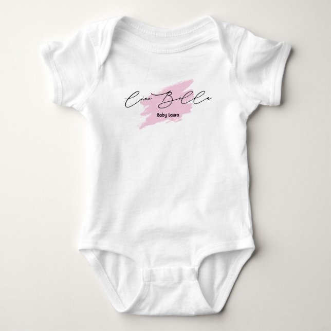 Ciao Bella Italiensk Brush Stroke Baby Namn T-Shir T Shirt (Framsida)