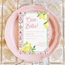 Ciao Bella Italiensk citron bröllopsdusch
