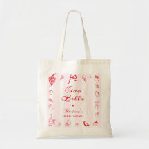 Ciao Bella italiensk rosa röd bröllopsduschgåva