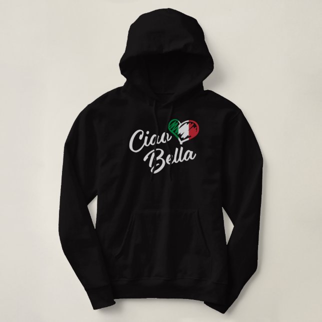 Ciao Bella - Italienska Hejen Bevackert Gift Long  T Shirt (Design framsida)
