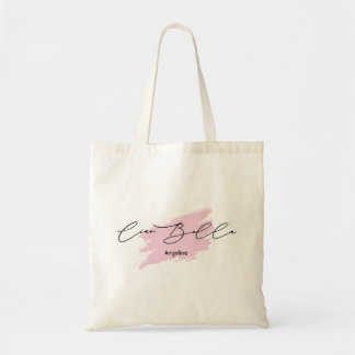 Ciao Bella Italienska penselstroke Namn Tote Bag Tygkasse