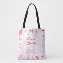 Ciao Bella Italienska Rosa & Röda Bröllopsduschgåv