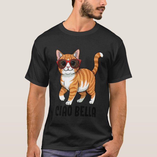 Ciao Bella Katt T Shirt (Framsida)