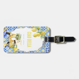 Ciao Bella | Lemon Monogram för Medelhavsområdet Bagagebricka