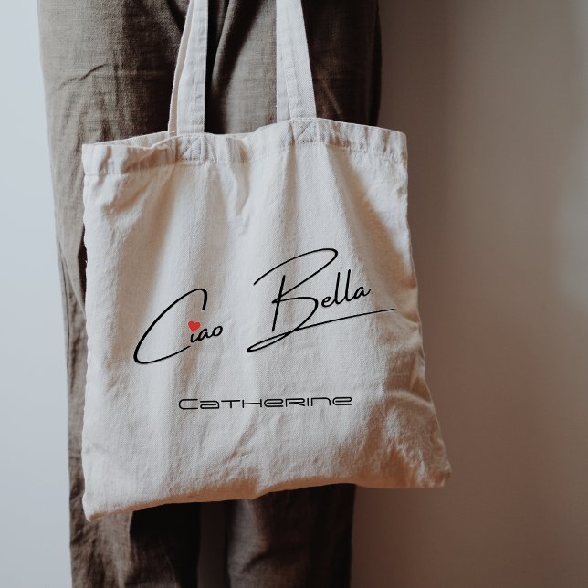 Ciao Bella Livsmedel Namn Tote Bag Tygkasse (Skapare uppladdad)