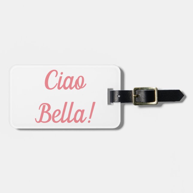 Ciao Bella Luggage Tag Bagagebricka (Horisontell Framsida)