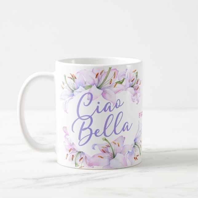 Ciao Bella Personlig Lillies Kaffemugg (Vänster)