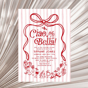 Ciao Bella Red Italiana Lemons Möhippa Inbjudningar