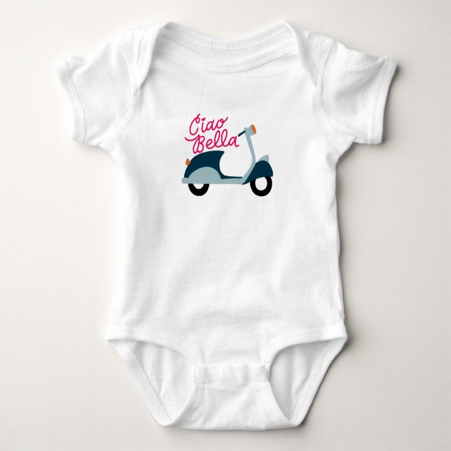 Ciao Bella Scooter Baby Bodydress 1 Biet T Shirt (Framsida)