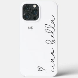 Ciao Bella | Skript med Heart iphone case