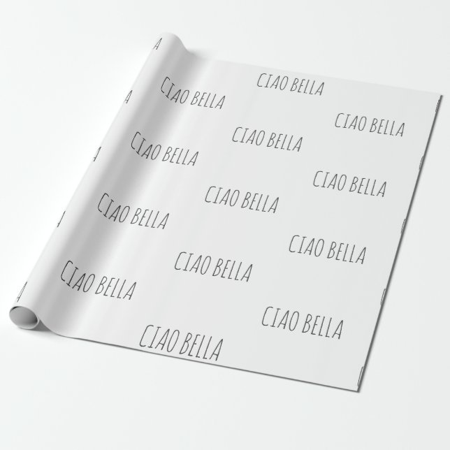 Ciao bella | Söt Presentpapper (Utrullad)