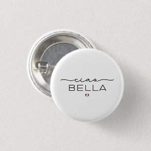 Ciao Bella - Typografi med italienskt hjärta Knapp