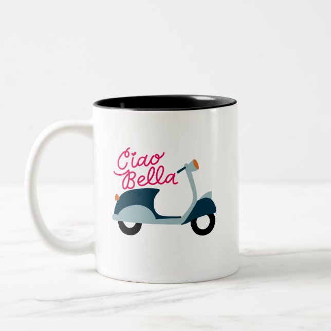 Ciao Bella Vespa Scooter Mugg (Vänster)
