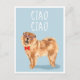 Ciao Ciao säger Chow Chow Hund Funny Pun Vykort (Front)