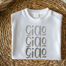 Ciao | Cute Minimalist Italienska Srt for Women