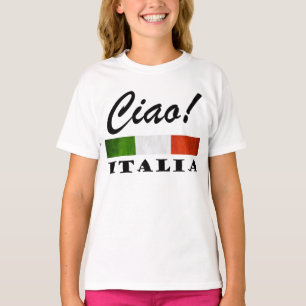 Ciao! Flagga för italien Italia Tricolore för grön T Shirt