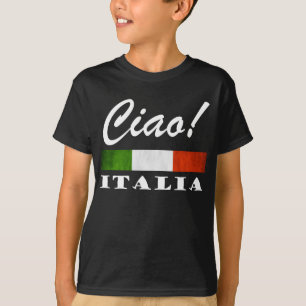 Ciao! Flagga för italien Italia Tricolore för grön T Shirt