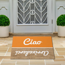 Ciao - hälsning i rustic Doormat