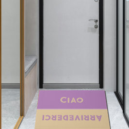 Ciao - hälsning på italienska beige&lavender