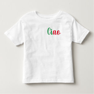 Ciao - handskriven hälsning på italienska t shirt