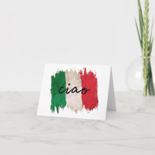Ciao, italienska hälsning kort