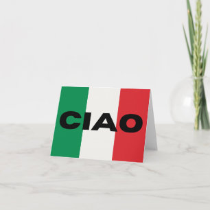 Ciao, italienska hälsning kort