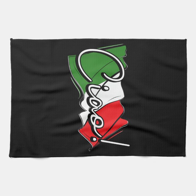Ciao! - Italienska och europeiska Venedig Scooter  Kökshandduk (Horisontell)
