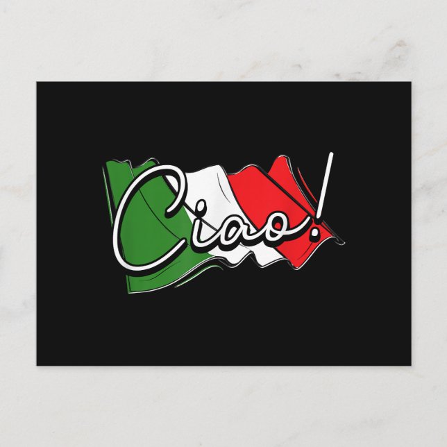 Ciao! - Italienska och europeiska Venedig Scooter  Vykort (Framsida)