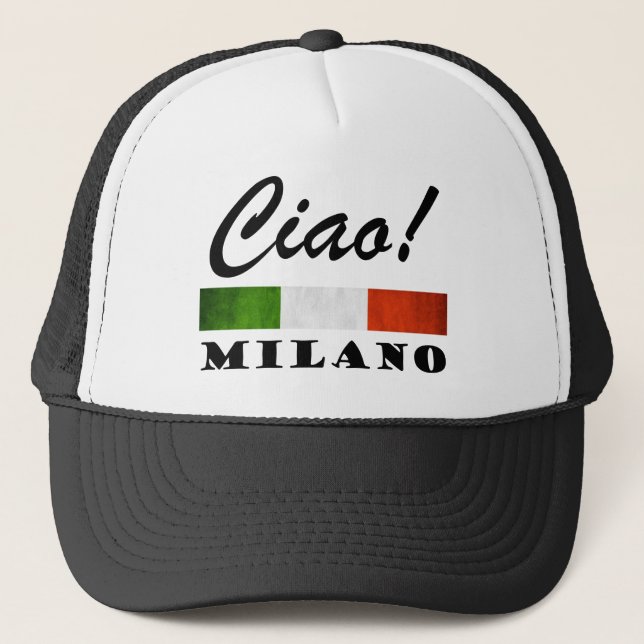 Ciao! Milano Tricolore Italienska Flagga Milano It Keps (Framsida)