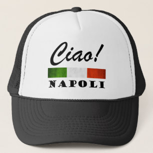 Ciao! Napoli Tricolore italiensk flaggaNaples Keps