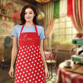 Ciao - röd vit polka