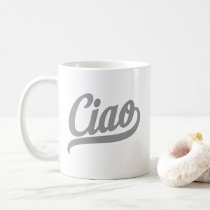 Ciao Script (Grått) Kaffemugg