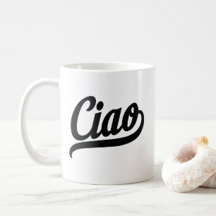 Ciao Script (svart) Kaffemugg