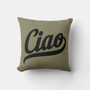 Ciao Script (svart) Kudde