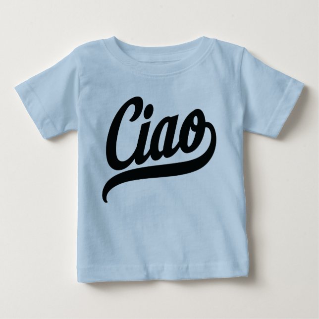 Ciao Script (svart) T Shirt (Framsida)
