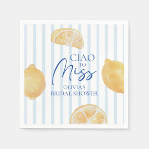 Ciao till Miss Lemon Bröllopsfest Pappersservett