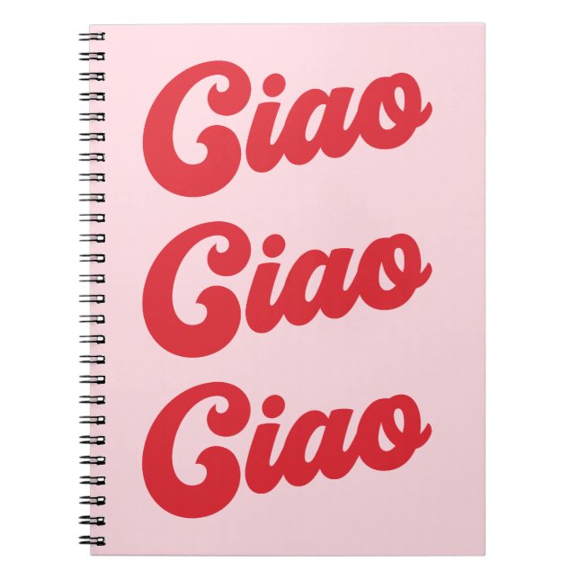 Ciao Upprepande text Anteckningsbok (Framsidan)