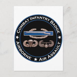 CIB Airborne Luft Assault Vykort