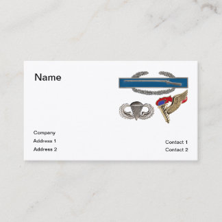 CIB Airborne Pathfinder Visitkort