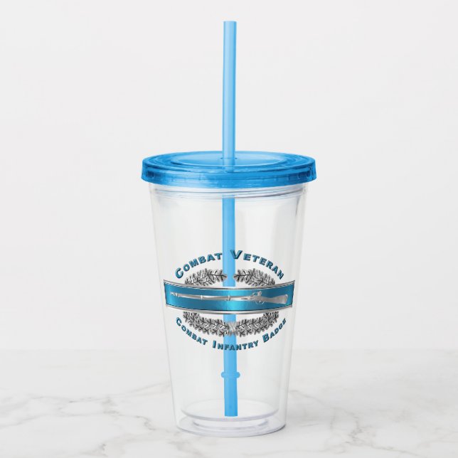 CIB Combat Veteran-Combat Infantryman Badge Take Away Mugg (Framsida)