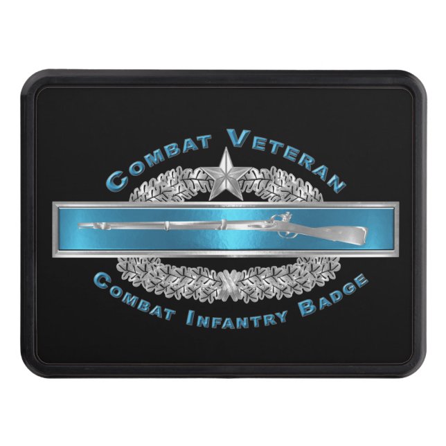CIB Star Combat Veteran-Combat Infantryman Badge Dragkroksskydd (Framsidan)