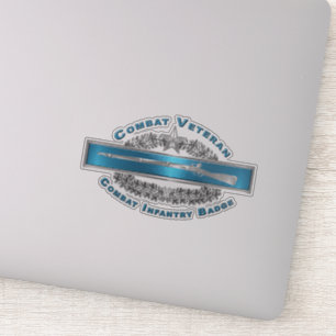 CIB Star Combat Veteran Combat Infantryman Badge Klistermärken