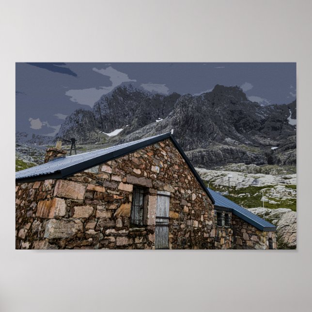 CIC Hut, Ben Nevis, Skottland Poster (Framsidan)