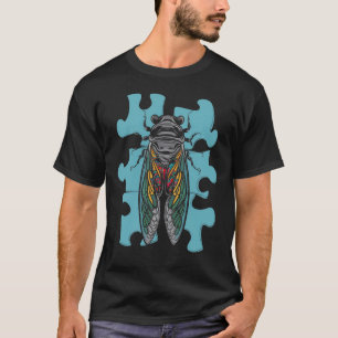 Cicada 2024 Cicada Broods XIX och XII Autism Gift T Shirt