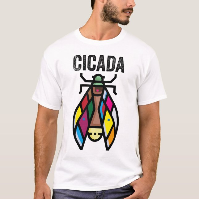 Cicada Älskare Insecte Cute Cicada Insecte Tymbals T Shirt (Framsida)