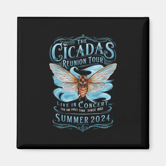 Cicada Återförening USA-turné 2024 Cicada-konsert Magnet (Framsidan)