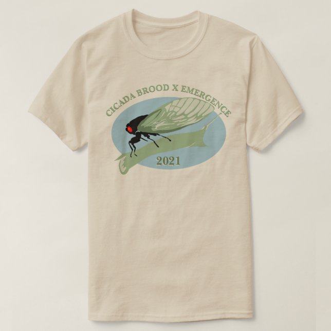 Cicada Brood X Emergence 2021 T Shirt (Design framsida)