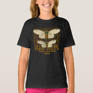 Cicada Cicadapocalypse 2024 Anpassningsbar Locatio T Shirt